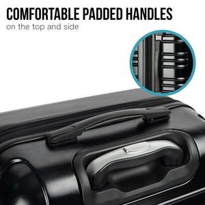 Olympus Noctis Suitcase 28In Hard Shell Abs+Pc - Stygian Black