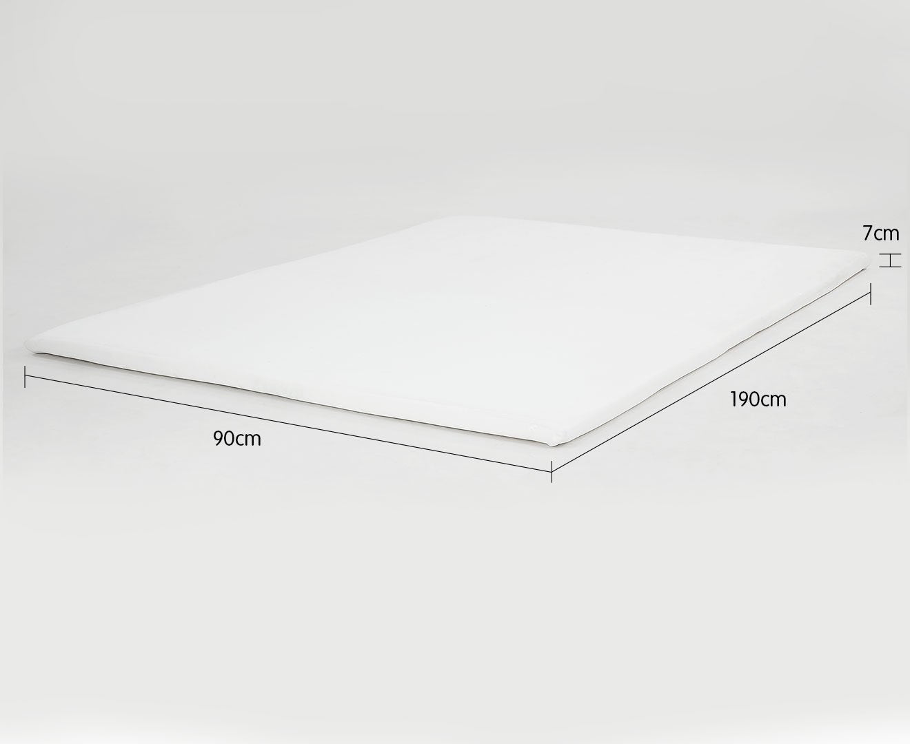 Laura Hill High Density Mattress Foam Topper 7Cm- Single Size Bed