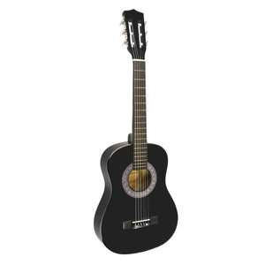 Karrera 34In Acoustic Children Wooden Guitar - Black