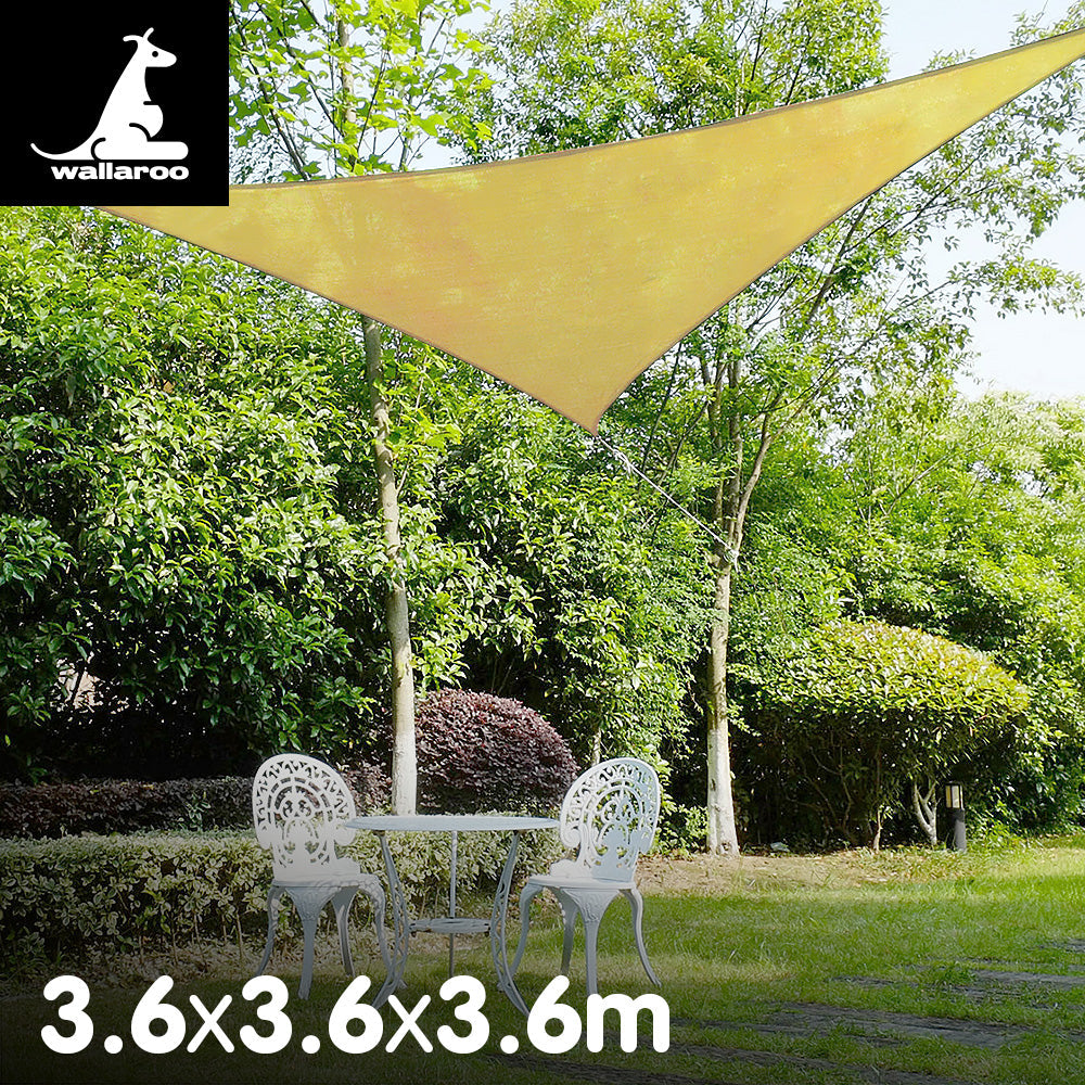 Wallaroo Triangular Sail: 3.6 X 3.6M - Sand