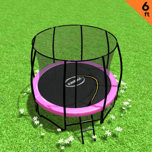 Kahuna Classic 6Ft Outdoor Round Trampoline Safety Enclosure - Pink