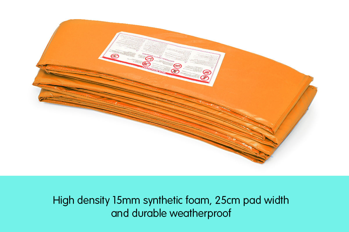 Kahuna 10Ft Trampoline Replacement Pad Round - Orange