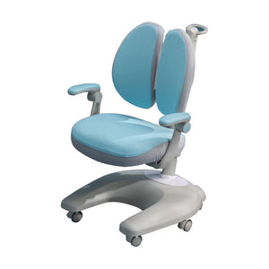 Generic Solid Rubber Wood Height Adjustable Children Kids Ergonomic Blue Study Desk Chair Set 120Cm Au