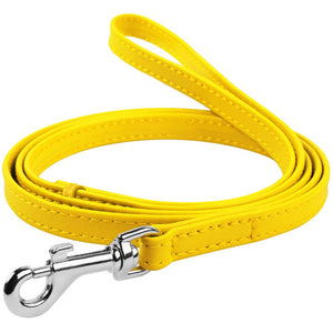 Waudog Leather Flat Clip Leash W9mm - L122cm