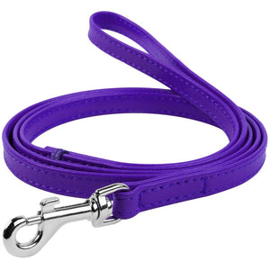 Waudog Leather Flat Clip Leash W9mm - L122cm