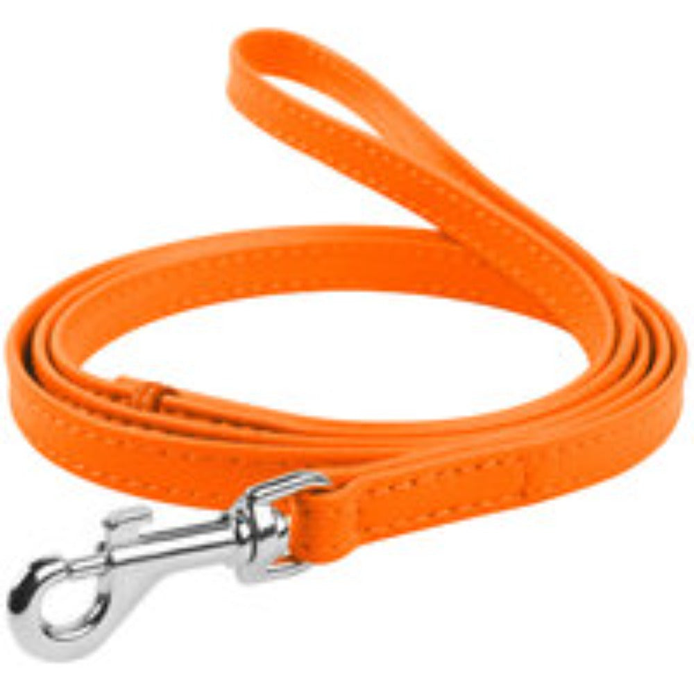 Waudog Leather Flat Clip Leash W25mm - L122cm