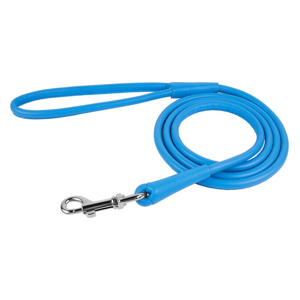 Waudog Leather Round Clip Leash W4mm - L183cm