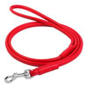 Waudog Leather Round Clip Leash W4mm - L183cm