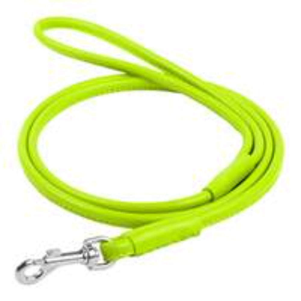 Waudog Leather Round Clip Leash W4mm - L183cm