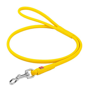 Waudog Leather Round Clip Leash W4mm - L183cm