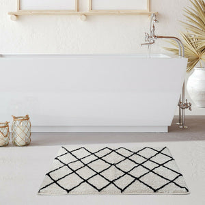La'grace Home Soft Cotton Bath Rug Tufted Jacquard Design
