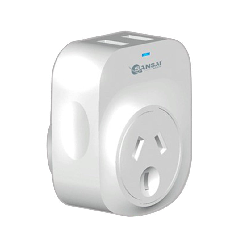 Sansai 2X Travel Adaptor Usb - Uk