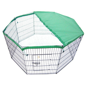 Paw Mate Green Net Cover For Pet Playpen 30In Dog Exercise Enclosure Fence Cage