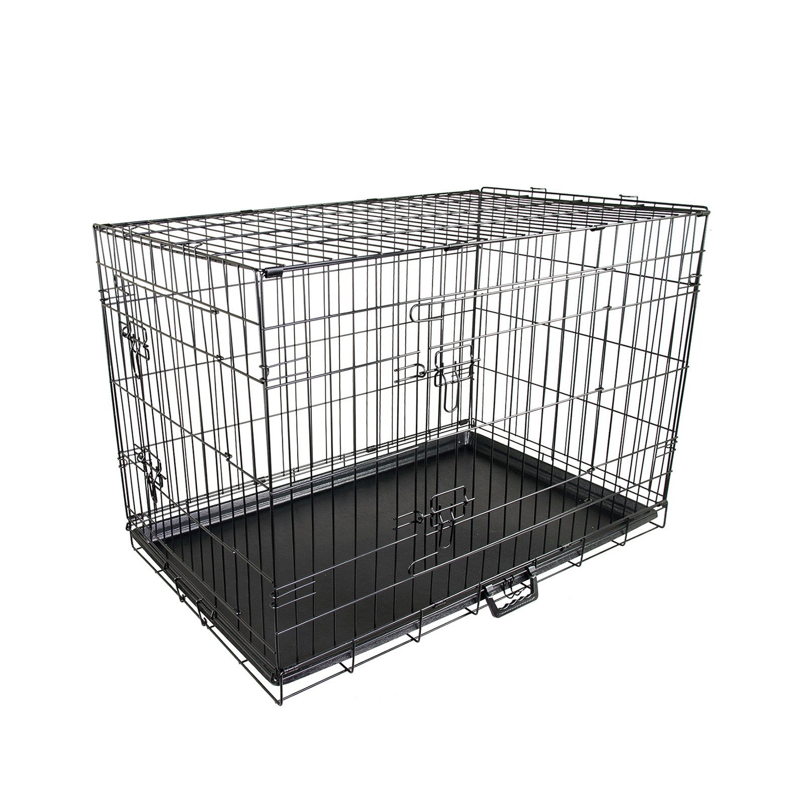 Paw Mate Wire Dog Cage Foldable Crate Kennel 36In With Tray