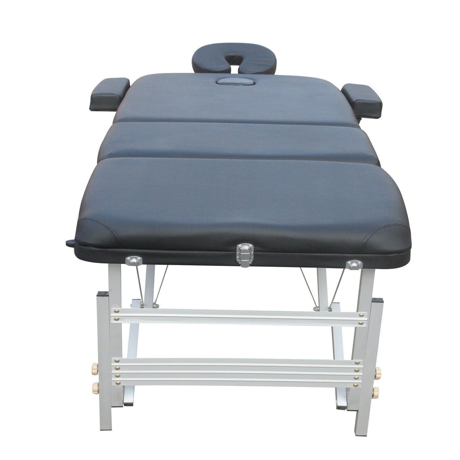 3 Fold Portable Aluminium Massage Table Bed Beauty Therapy Black