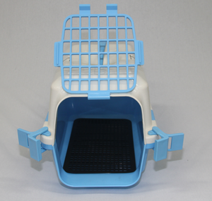 Yes4pets Small Dog Cat Crate Pet Carrier Rabbit Guinea Pig Cage With Tray-Blue