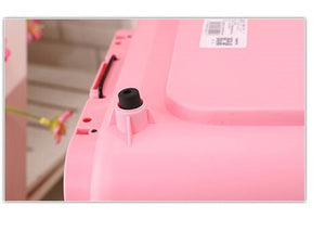 Yes4pets Portable Plastic Dog Cat Pet Pets Carrier Travel Cage With Tray-Pink