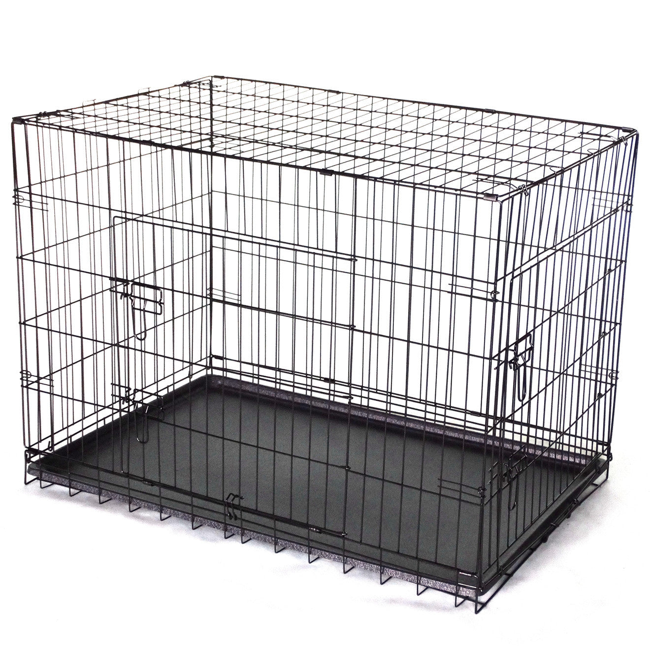 Yes4pets 36' Collapsible Metal Dog Cat Crate Cage Carrier With Divider