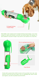 Yes4pets In 1 Portable Pet Dog Puppy Cat Drinking Mug Water Feeder Bottle Valve Travel Green