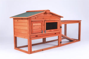 Yes4pets Rabbit Hutch Metal Run Wooden Cage Guinea Pig House