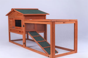 Yes4pets Rabbit Hutch Metal Run Wooden Cage Guinea Pig House