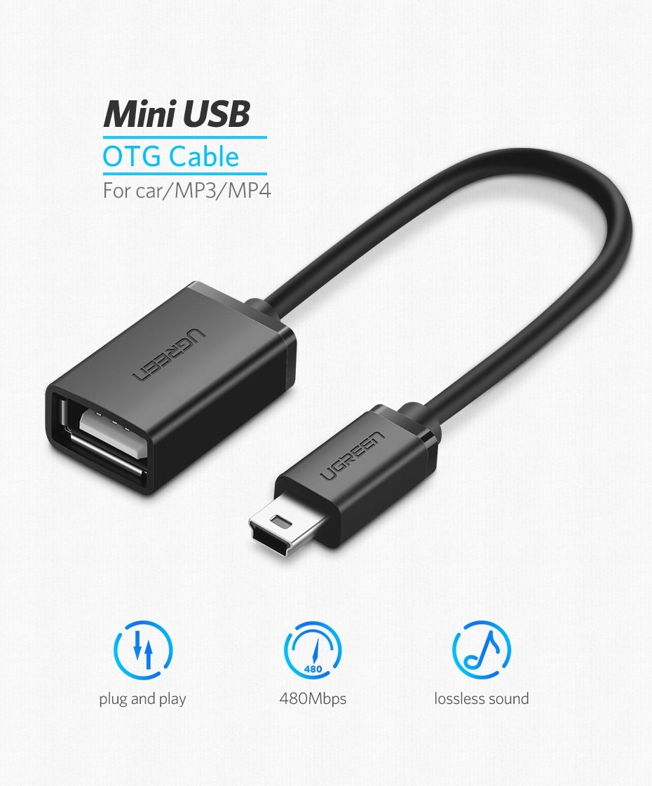 10383 Mini Usb Male To Female Cable