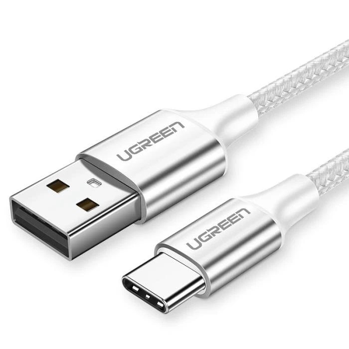 60409 Usb-A To Usb-C Charging Cable 3M (Silver White)