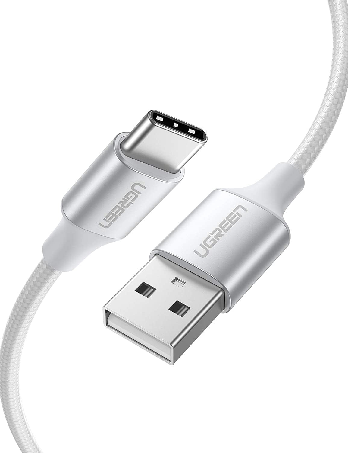 60409 Usb-A To Usb-C Charging Cable 3M (Silver White)