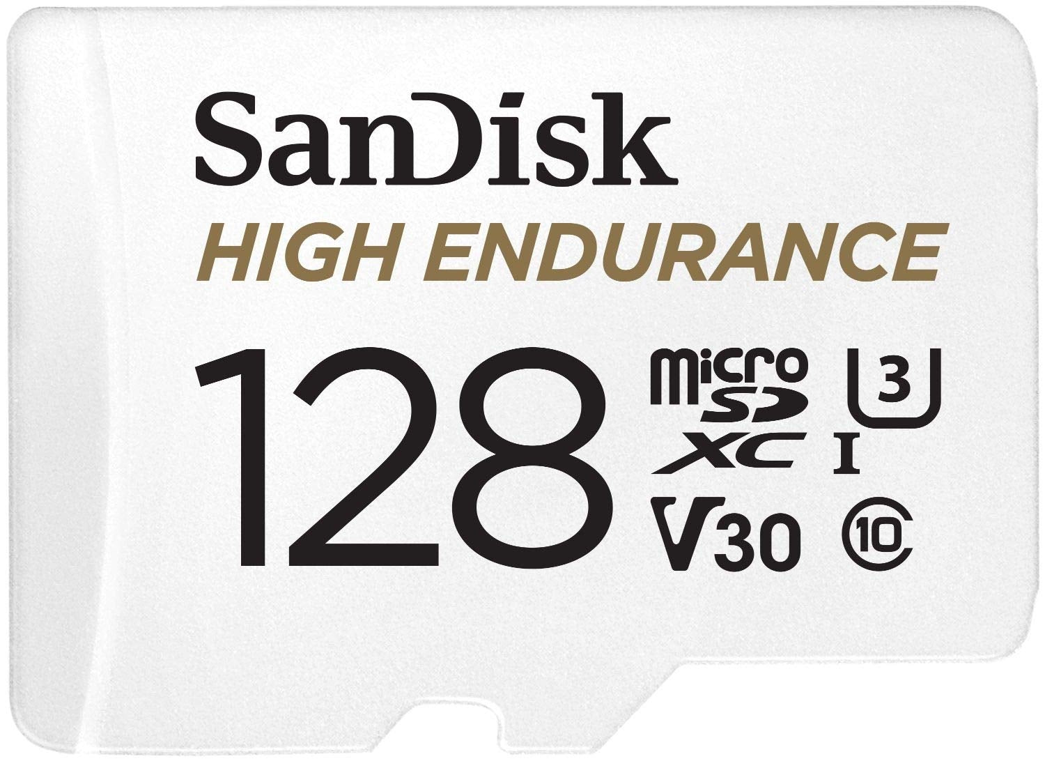 Sandisk High Endurance Microsdhc Card Sqqnr 128G Uhs-I C10 U3 V30 100Mb/S R 40Mb/S W Sd Adaptor Sdsqqnr-128G-Gn6ia