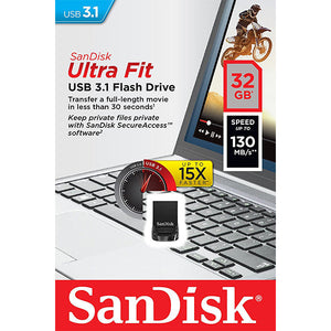 Sandisk 32Gb Cz430 Ultra Fit Usb 3.1 (Sdcz430-032G)