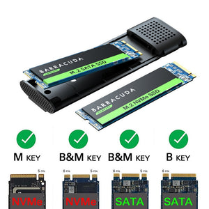 Simplecom Se516 Nvme / Sata Dual Protocol M.2 Ssd Tool-Free Usb-C Enclosure 3.2 Gen 10Gbps