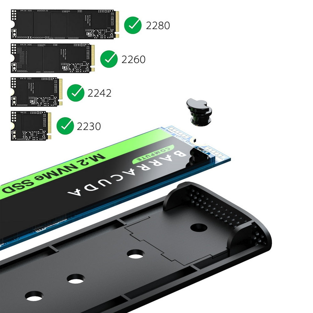 Simplecom Se516 Nvme / Sata Dual Protocol M.2 Ssd Tool-Free Usb-C Enclosure 3.2 Gen 10Gbps