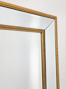 Gold Beaded Framed Mirror - X Large 190Cm 100Cm