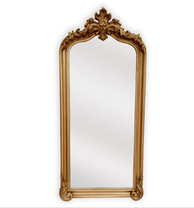 Lux Arch French Provincial Ornate Mirror - Antique Champagne