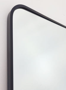 Black Metal Rectangle Mirror - Medium 80Cm X 170Cm