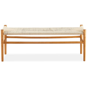 Anemone 2P Wishbone 120Cm Dining Bench Beech Timber Replica Hans Wenger Natural