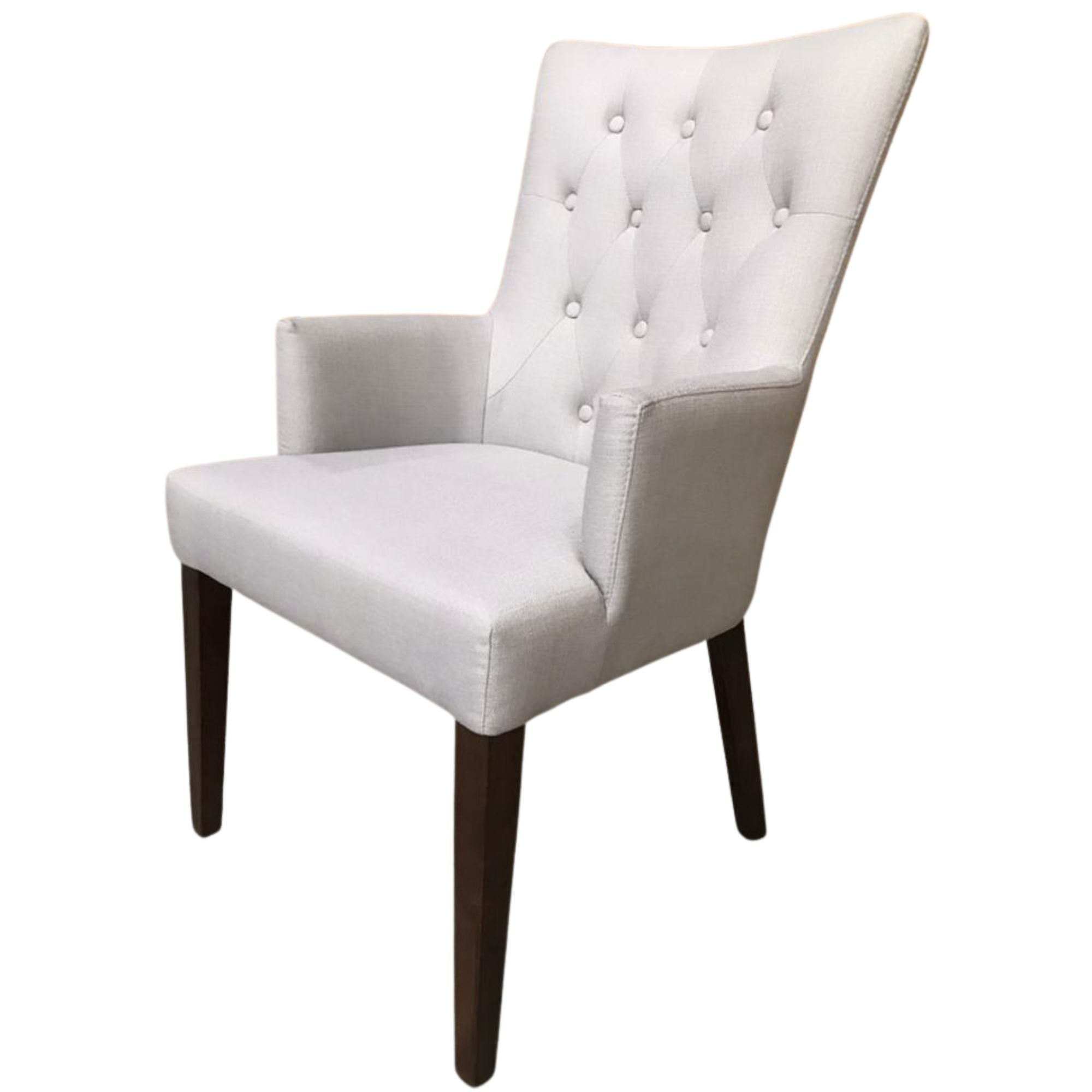 Florence Carver Fabric Dining Chair French Provincial Solid Timber Wood