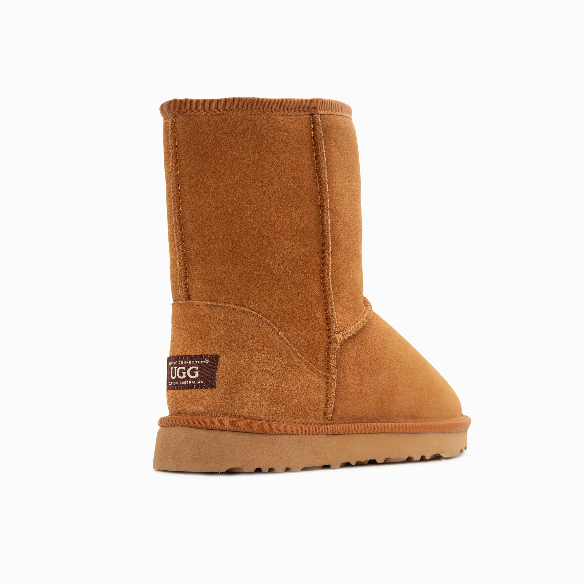 Ugg Boots Genuine Australian Sheepskin Unisex Short Classic Suede (Chestnut, Eu42)