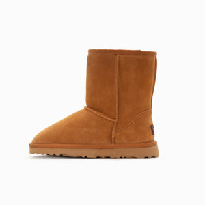 Ugg Boots Genuine Australian Sheepskin Unisex Short Classic Suede (Chestnut, Eu42)