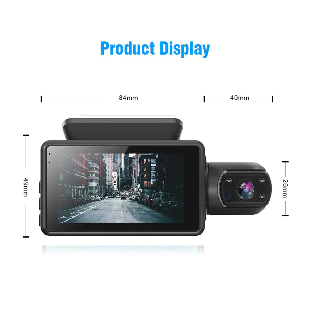 Fhd Car Dvr Camera Dashcam Dual Record Hidden Recorder 1080P Parking Monitor