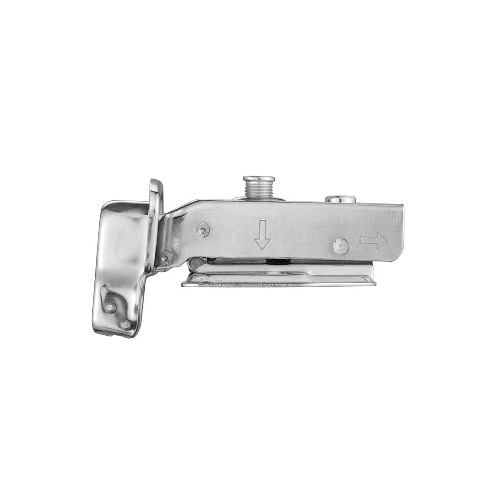 8 Pack 304 Stainless Steel Cabinet Hinges 100 Degree Soft Closing Full Overlay Door Nickel Plated Finish