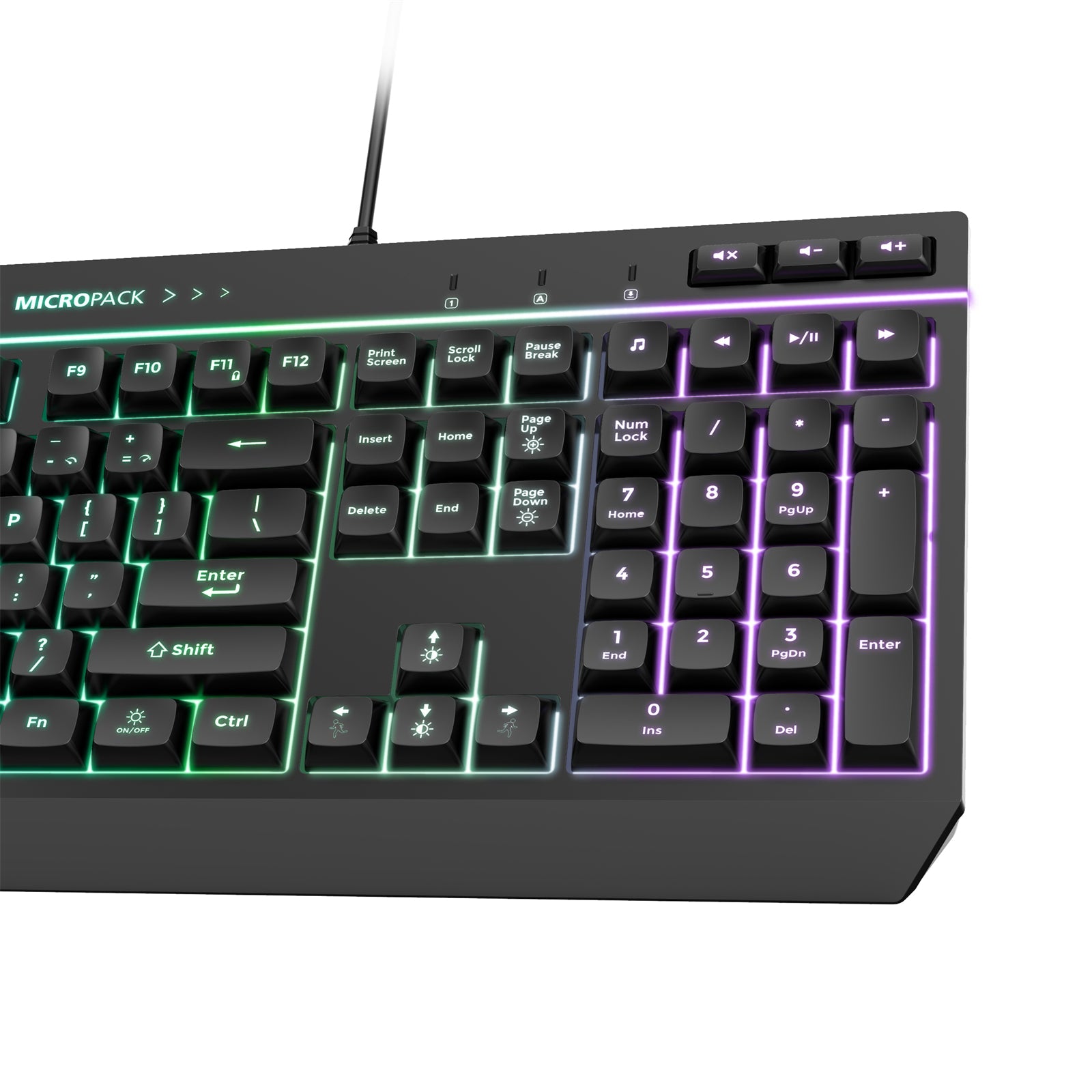 Rgb Gaming Keyboard 8 Mode Light Effect 19 Game Anti Ghosting Keys 6 Function Au