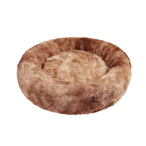 Pawfriends Dog Cat Pet Calming Bed Warm Soft Plush Round Nest Comfy Sleeping Cave 120Cm