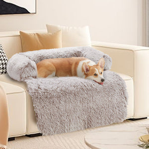 Pet Sofa Bed Dog Calming Cover Protector Cushion Plush Mat