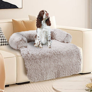 Pet Sofa Bed Dog Calming Cover Protector Cushion Plush Mat