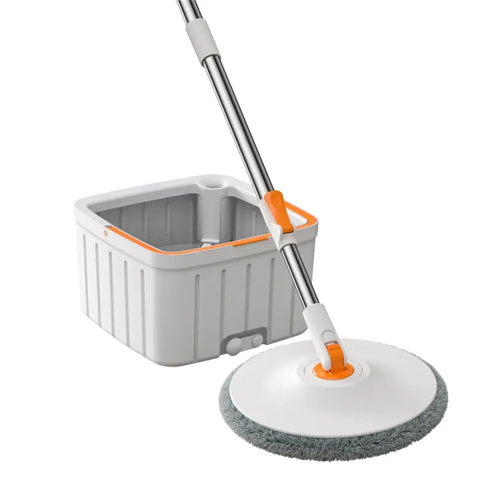 Cleanix Sewage Separation Mop Rotary Hand-Wash-Free Flat Suction Orange White