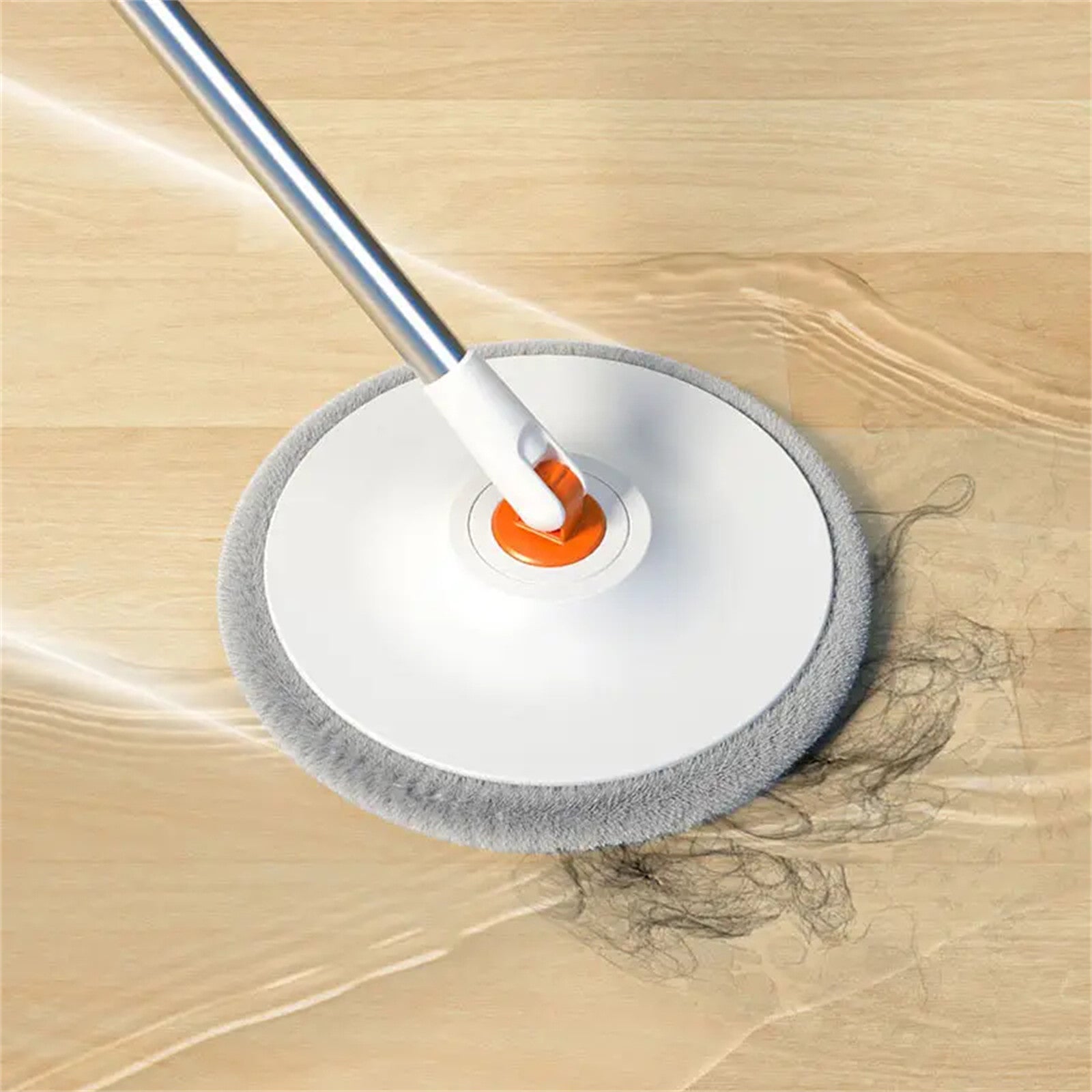 Cleanix Sewage Separation Mop Rotary Hand-Wash-Free Flat Suction Orange White