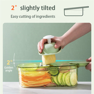 Cookingstuff Multi-Functional Household Fruit Cutter Chopper Vegetable Peeler Green