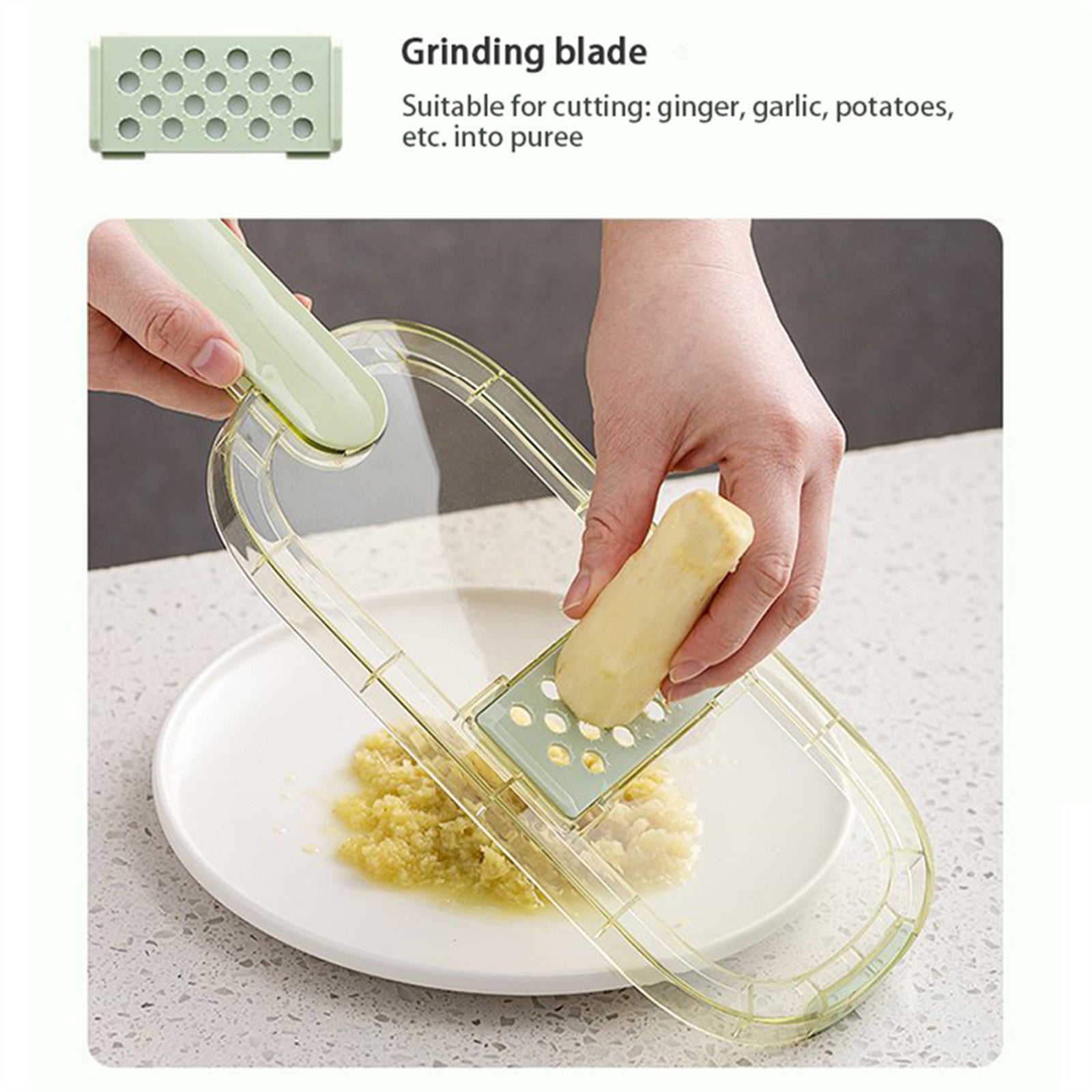 Cookingstuff Multi-Functional Household Fruit Cutter Chopper Vegetable Peeler Green