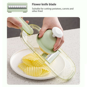 Cookingstuff Multi-Functional Household Fruit Cutter Chopper Vegetable Peeler Green